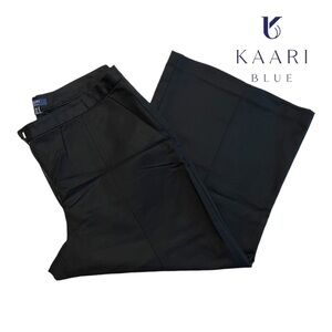 KAARI BLUE (NWT) WOMENS’S COTTON BLEND BLACK GAUCHO PANTS SIZE 12